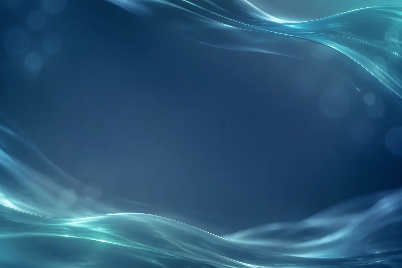 Teal light waves